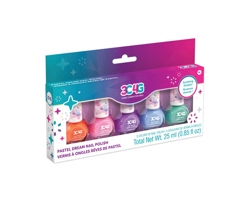 3C4G Pastel Dreams Nail Polish 5pk--طلاء أظافر باستيل دريمز 5 قطع