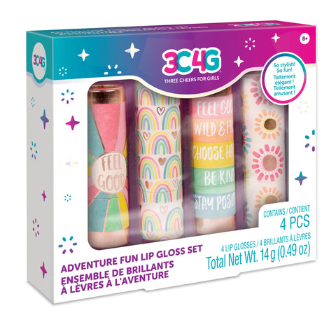 3C4G Adventure Fun Lip Gloss Set--مجموعة ملمع الشفاه