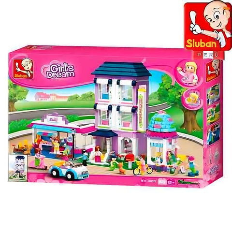 SLUBAN NEW GIRL DREAM HOTEL-972 PCS -- سلوبان قطع تركيب بلاستيك فندق- 972 قطعة