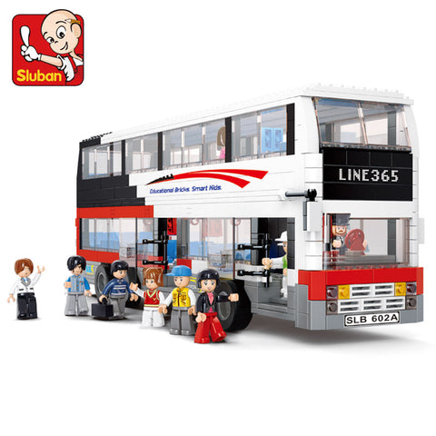 SLUBAN LUXURIOUS DOUBLE-DECKER(741PCS) -- سلوبان قطع تركيب الباص المزدوج 741 قطعة