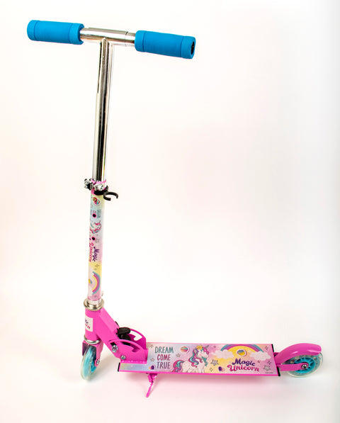 Magic Unicorn Scooter unicorn 2 wheel blue and purple--سكوتروحيدالقرن2عجلةأزرقوبنفسجي