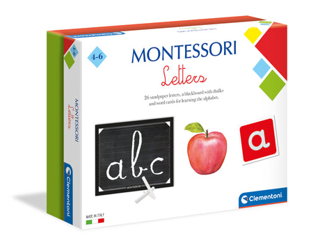 MONTESSORI LE LETTERE (UK)--كلمنتوني - مجموعة تعليم الأحرف مع اشكال