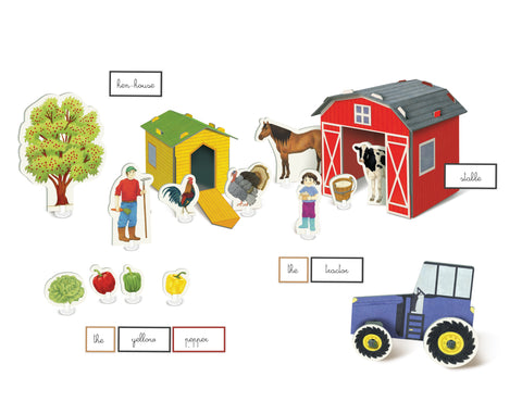 MONTESSORI THE FARM (UK)--كلمنتوني - مجموعة المزرعة لتعليم الكلمات