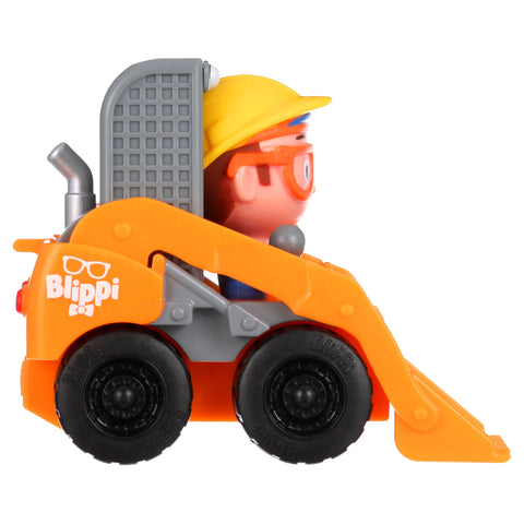 Blippi Mini Cars and Trucks Vehicles with Figure--بليبي - جرافة صغيرة - الاصدار الرابع