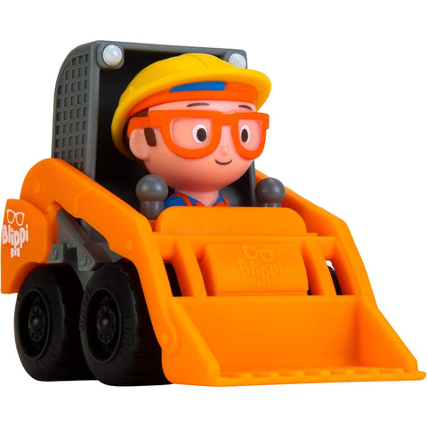 Blippi Mini Cars and Trucks Vehicles with Figure--بليبي - جرافة صغيرة - الاصدار الرابع