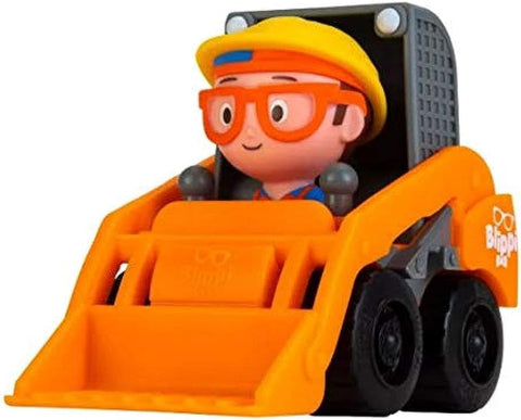 Blippi Mini Cars and Trucks Vehicles with Figure--بليبي - جرافة صغيرة - الاصدار الرابع