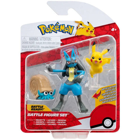 Pokemon Battle Figure Set 3Pack Asst--مجموعة شخصيات بوكيمون باتل متنوع