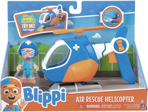 BLIPPI RESCUE HELICOPTER--بليبي - لعبة طائرة الهليكوبتر للإنقاذ الجوي المميزة