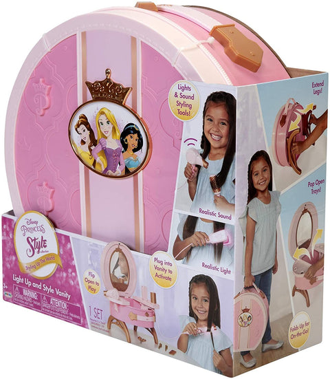 Disney Princess Style Travel Vanity Set--مجموعة مستحضرات التجميل للسفر على طراز أميرات ديزني