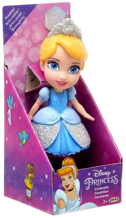 Disney Princess Posable Cinderella 3-Inch Mini Figure--3 بوصةطفل الأميرة سندريلا الصغيرمقاس