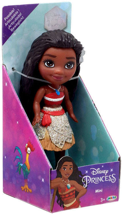 Disney Princess Posable Moana 3-Inch Mini Figure--ديزني برينسيس ميني دميه صغيره 3 بوصة