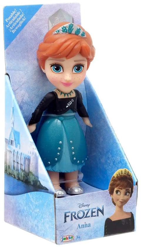 Disney Frozen Posable Anna 3-Inch Mini Figure [Green Dress]--ديزني برينسيس ميني دميه صغيره 3 بوصة