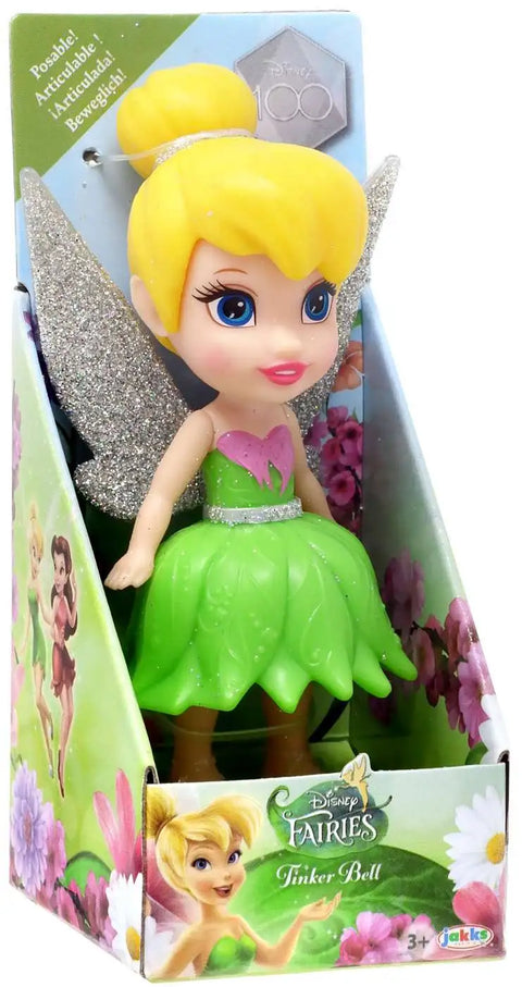 Disney Fairies Posable Tinker Bell 3-Inch Mini Figure--ديزني برينسيس ميني دميه صغيره 3 بوصة