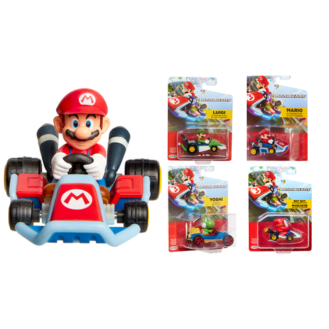 SUPERMARIO KART RACERS W5 4ASST--سباقات سوبر ماريو كارت