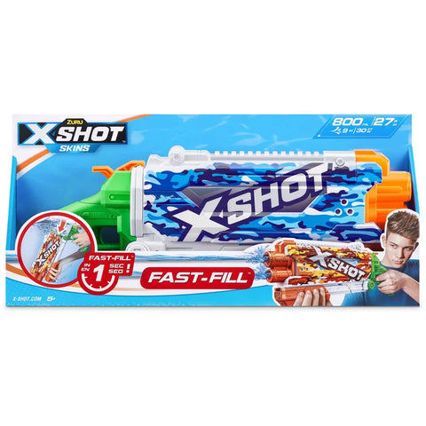 X-Shot Shotgun Fast-Fill Skins Open Box,Bulk--بندقية إكس شوت صندوق مفتوح للجلود سريع التعبئة، بكميات كبيرة