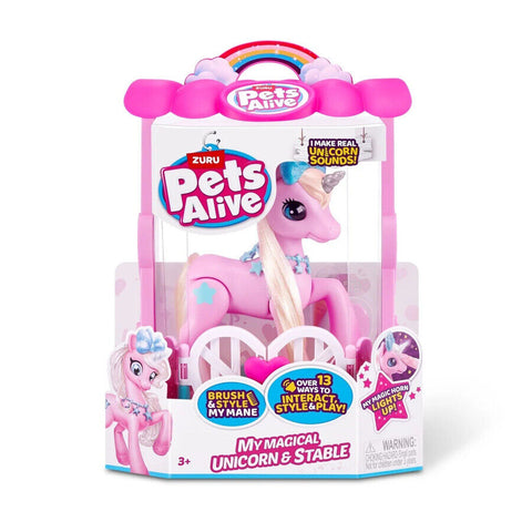 ZURU PETS ALIVE-ROBOTIC-SERIES 2 Unicorn Playset Assortment--بيتس ألايف مجموعة العاب روبوتية تفاعلية متنوعة