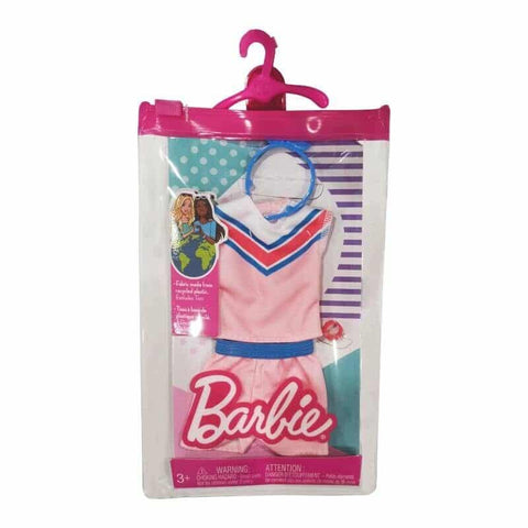 Barbie  Fashion Assortment of Doll Clothes, 1 Outfit & 2 Accessories for Barbie  Dolls, Gift for Kids 3 to 8 Years Old--مجموعة الملابس والإكسسوارات لدمية Barbie®‎