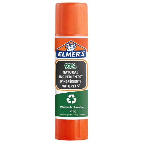 ELMERS PURE SCHOOL GLUE STICK 20G 1PC--ايلميرز اصبع غراء 20غ طبيعي كرت شد1