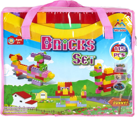 Bricks Block Large 115Pcs 22-655331--شنطة تركيب كبيره 115 قطعه