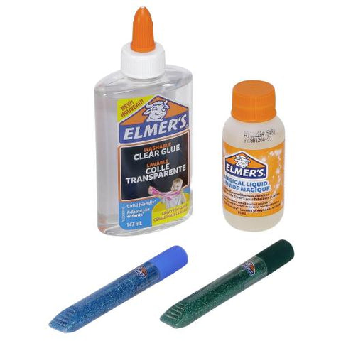 ELMERS MINI STARTER SLIME KIT GN/BLU 4PC--ايلميرز مجموعة سلايم ميني اخضر/ازرق 4قطع