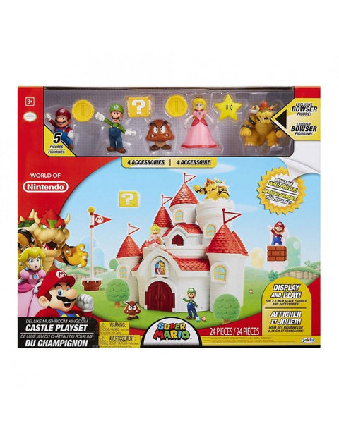 SUPERMARIO DELUXE CASTLE PLAYSET 6CM--لعبة سوبر ماريو ديلوكس كاستل 6 سم