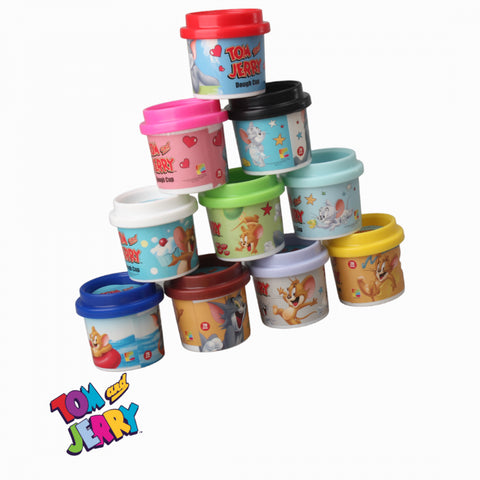 Dough Mega Set 10 Color Cup 28 Gram Each--صلصال ميجا توم و جيري - 10 ألوان 28 جم