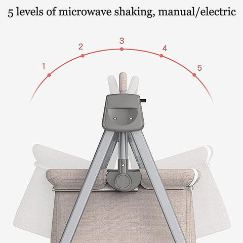 Babylove Baby Cradle Multi-Function Electric Intelligent Sleep Rocking/With Remote - Pink 33-008-14P--مهد أطفال هزاز كهربائي ذكي متعدد الوظائف من بيبي لوف/مع جهاز تحكم عن بعد - زهري