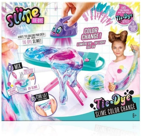 Canal Toys So Slime DIY Premade Tie Dye Table and Iron Toy Kit--لعبة طاولة ومكواة لتلوين السلايم بنمط مصبوغ -متعددة الالوان