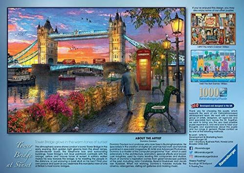 Ravensburger Tower Bridge at Sunset 1000 pcs--جسر برج ريفينز بيرغر عند غروب الشمس قطعه1000