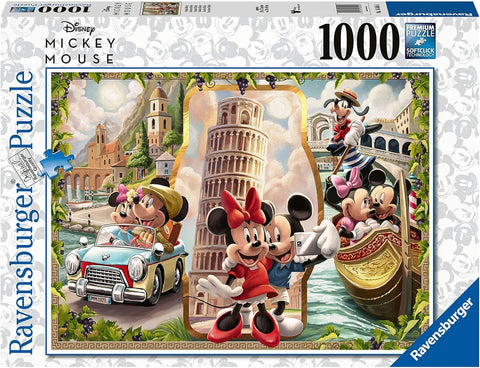 Ravensburger DMM: Vacation Mickey&Minni1000p--ريفينز بيرغر ديزني ميكي ماوس: أحجية جيغسو للعطلات ميكي وميني 1000 قطعة