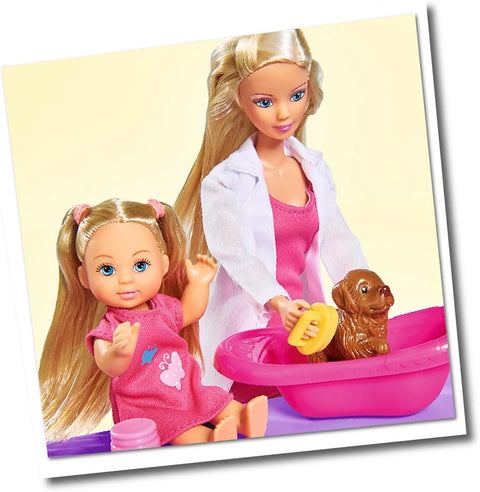 Simba Steffi Love Veterinarian Doll and Accessories--دمية ستيفي مع مجموعه اكسسوارات من سيمبا