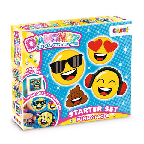 Craze DIAMONDZ – Starter Set Funny Face--مجموعة المبتدئين للوجه المضحك