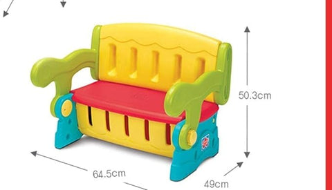 Plastic sofa + study table + storage box 3 in 1 (28-017-3ZK)--كنبة بلاستيك + طاولة دراسة + صندوق تخزين