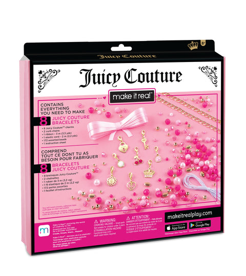 Make It Real Juicy Couture Perfectly Pink Bracelets--مجموعة صنع الاساور الزهرية المثالية من ميك ات ريل