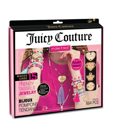 Make It Real Juicy Couture Trendy Tassels Jewelry--مجموعة صنع اساور الصداقة العصرية من ميك ات ريل جوسي كوتور