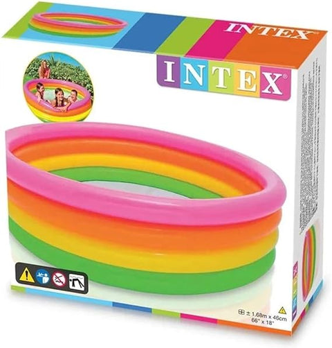 Swimming Pool Inflatable 4 Hoops Sunset 168 X 46 Cm--مسبح قابل للنفخ بعدد 4 اطواق  168 × 46 سم