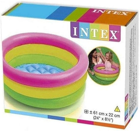 INTEX SUNSET GLOW BABY POO--مسبح أطفال 3 طبقات من إنتكس