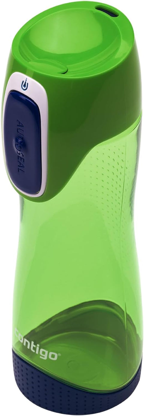 Contigo Autoseal Swish Water Bottle, 500-Green--كونتيجوزمزمية 500مل ازرق ليموني 2095341