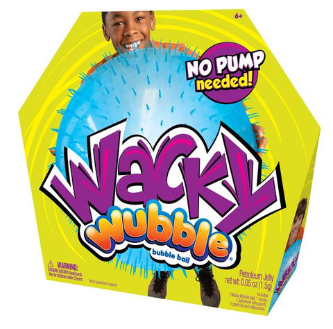 SUPER WUBBLE WACKY BUBBLE BALL BLUE--كرة فقاعات سوبر واكي واكي باللون الأزرق