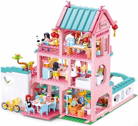 Girls Dream-Chinese Stlye Villa-1210 PCS--سلوبان قطع تركيب بناتي فيلا الأحلام  1210 قطعة