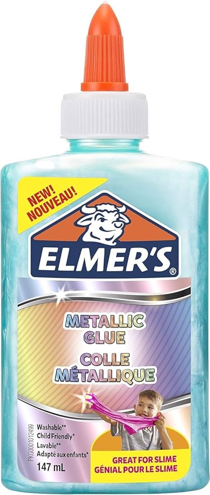 ELMERS Metallic Glue Teal 147ml--ايلميرز سائل غراء تركواز ميتالك 147مل