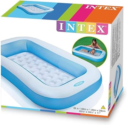 INTEX RECTANGULAR BABY POOL--انتكس حوض سباحة للأطفال مستطيل