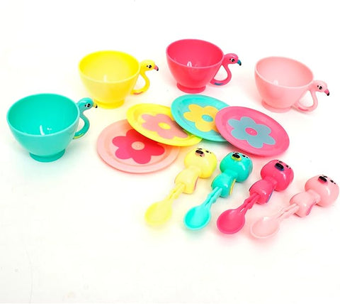 FLAMINGO TEA SET WITH LOTS OF ACCESSORIES--طقم شاي فلامنجو مع الكثير من الملحقات