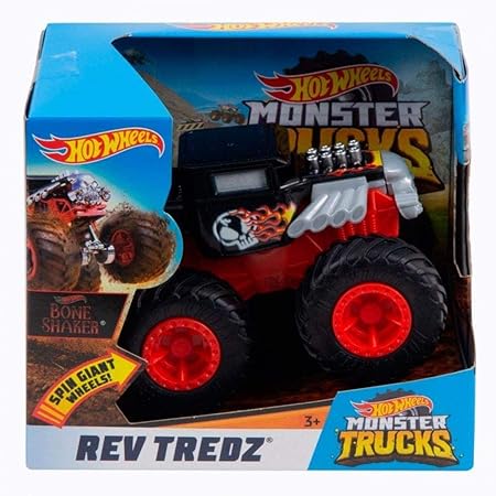 HOTWHEELS RC M.TRUCK BONE SHAKER B/O--جهاز التحكم عن بعد-شاحنة هزازة عظام