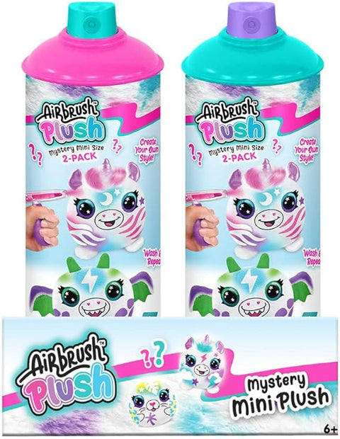 Canal Toys Airbrush Plush - Mini Mystery 2 pack--مجموعة بخاخ لتلوين الدمي المحشوة من كانال تويز