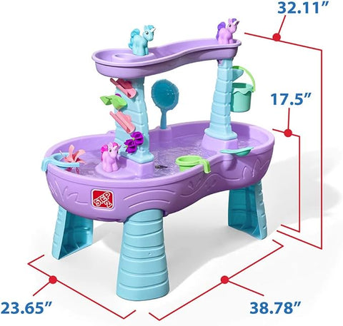 STEP2 Rain Showers & Unicorn Water Table - kraft ctn--لعبة طاولة بركة ودش رذاذ المياه كالمطر من ستيب 2