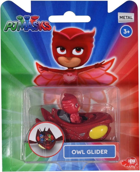 PJ Masks Single Pack Owl-Glider--بي جي ماسك - سيارة حمراء + اول جليدر