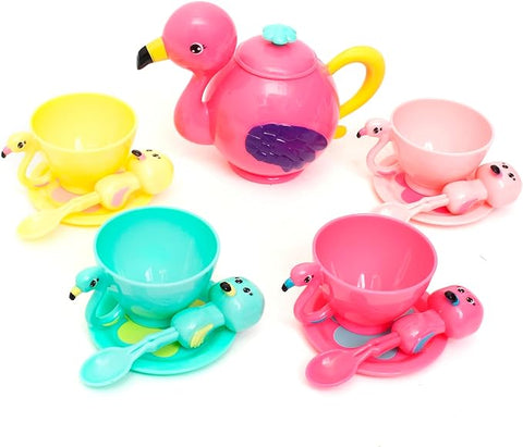 FLAMINGO TEA SET WITH LOTS OF ACCESSORIES--طقم شاي فلامنجو مع الكثير من الملحقات