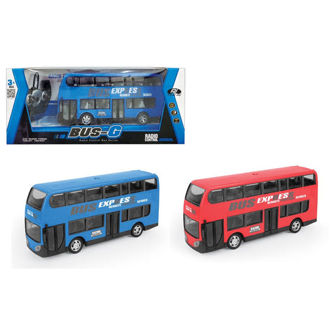 P.JOY RC DOUBLE DECKER BUS W/ LIGHTS BPC--باور جوي - حافلة من مستويان