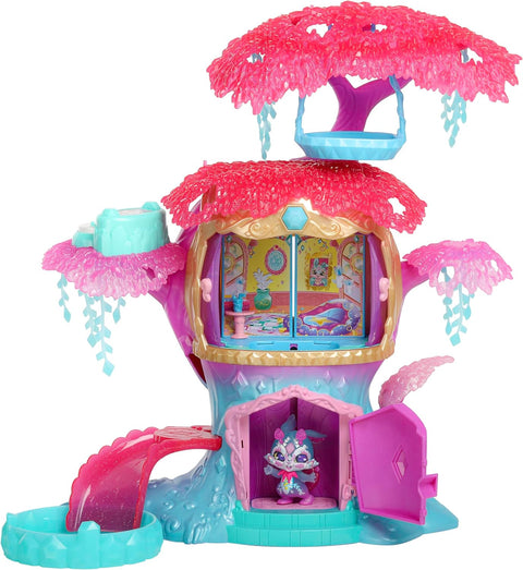 Magic Mixies Mixlings Magic Light-Up Treehouse with Magic Room Reveal and Exclusive Glow Magic Mixling and Wand--ماجيك ميكسيز منزل شجرة سحري مضيء من ميكسلينغز مع سحر روم ريفيل وتوهج سحري حصري وعصا